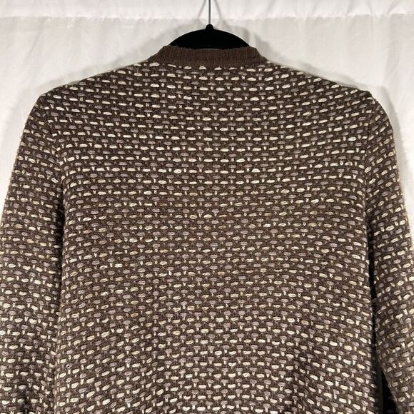 Coldwater Creek Wool Blend Cardigan Women's Medium Brown Button Up Long Sleeve - Picture 8 of 9